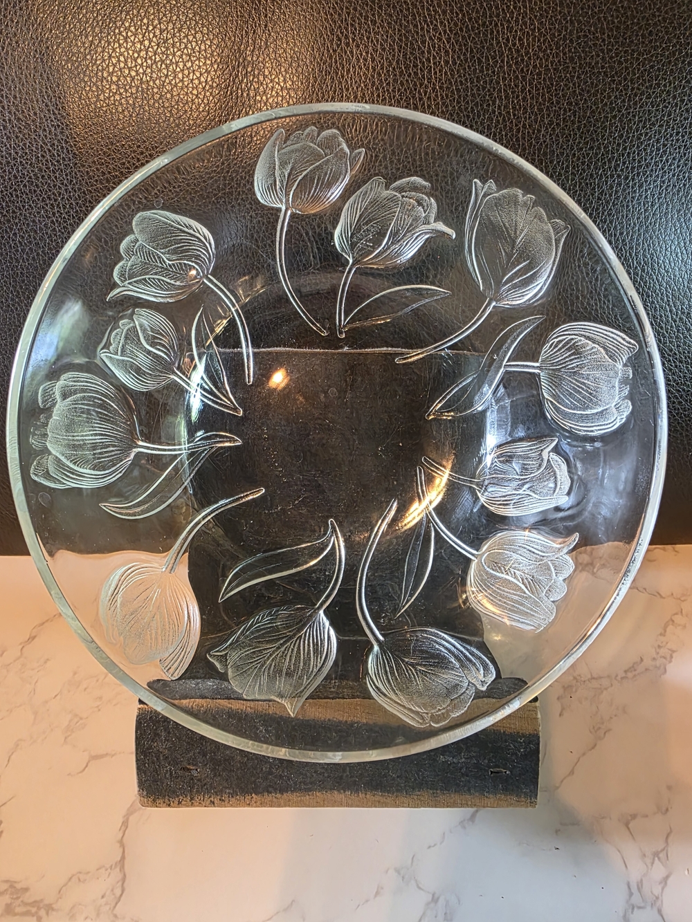 Clear Crystal Tulip Bowl